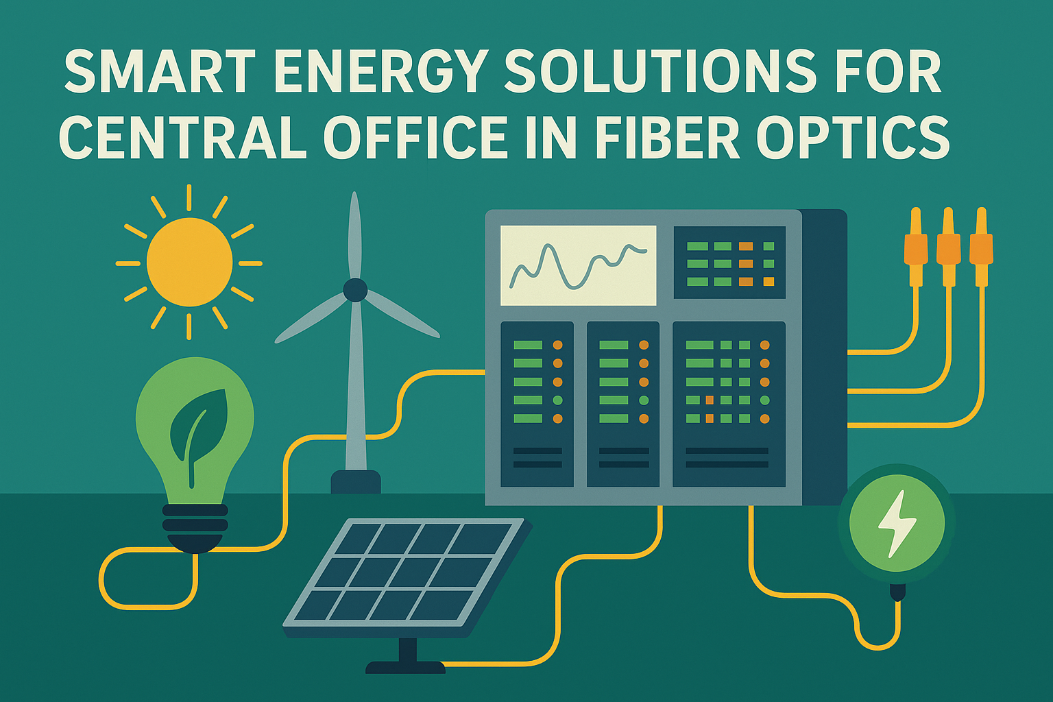 Image showcasing Transforming Fiber Optic Central Offices with Smart Energy Efficiency ...